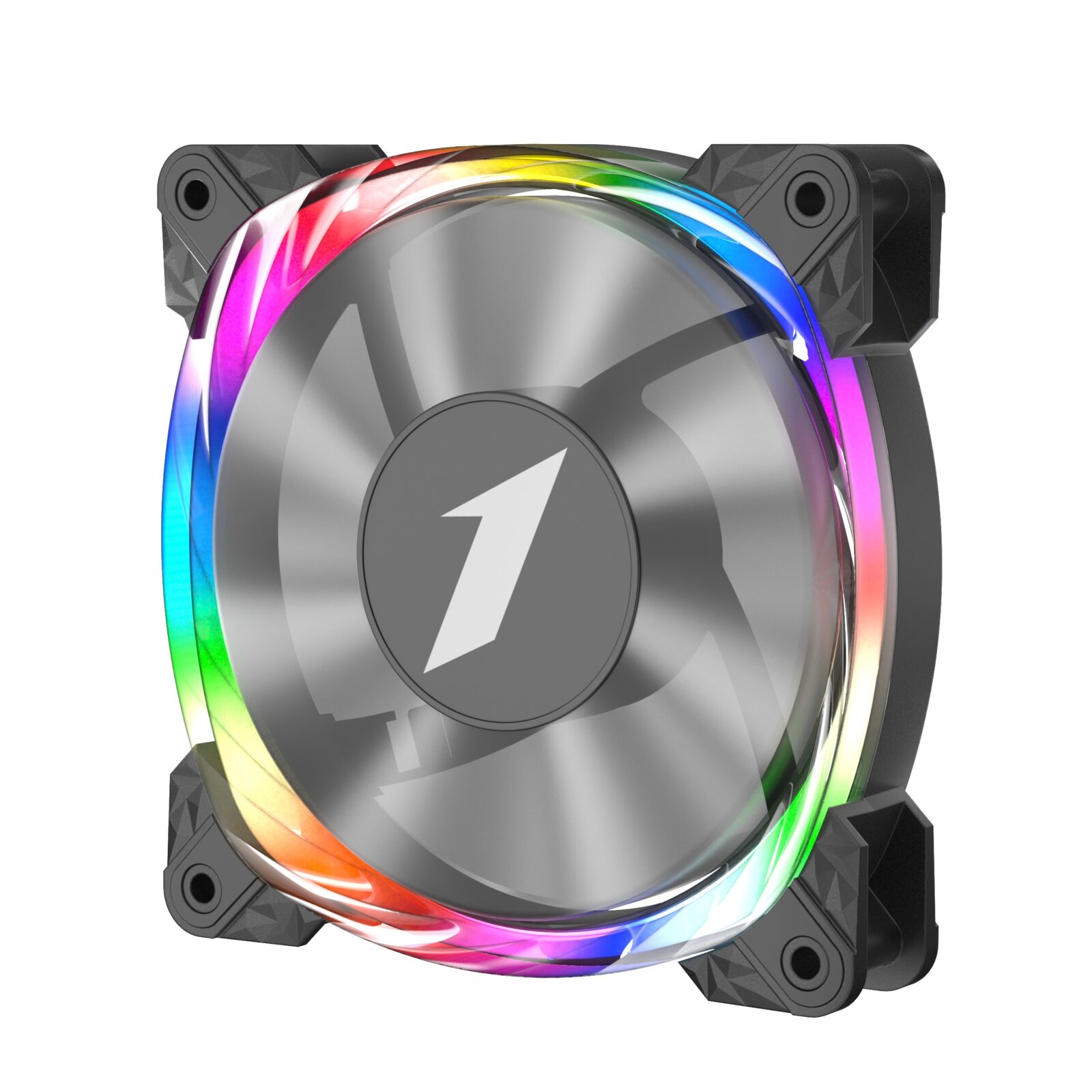 Ventilator carcasa 1stPlayer® aRGB M3 Firemoon, 120x120x25 mm silent, rulment hidraulic, conector 5 pini, negru