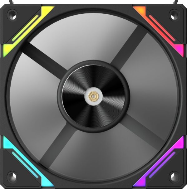 Ventilator 1stPlayer® aRGB XF7-BK, control turatie, 120x120x25 mm silent, rulment hydraulic, 3pin(ARGB)+4PIN(PWM), negru