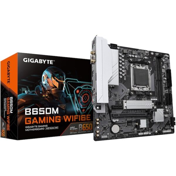 Placa de baza Gigabyte B650M GAMING WIFI6E, Socket AM5, DDR5, BT, Micro ATX