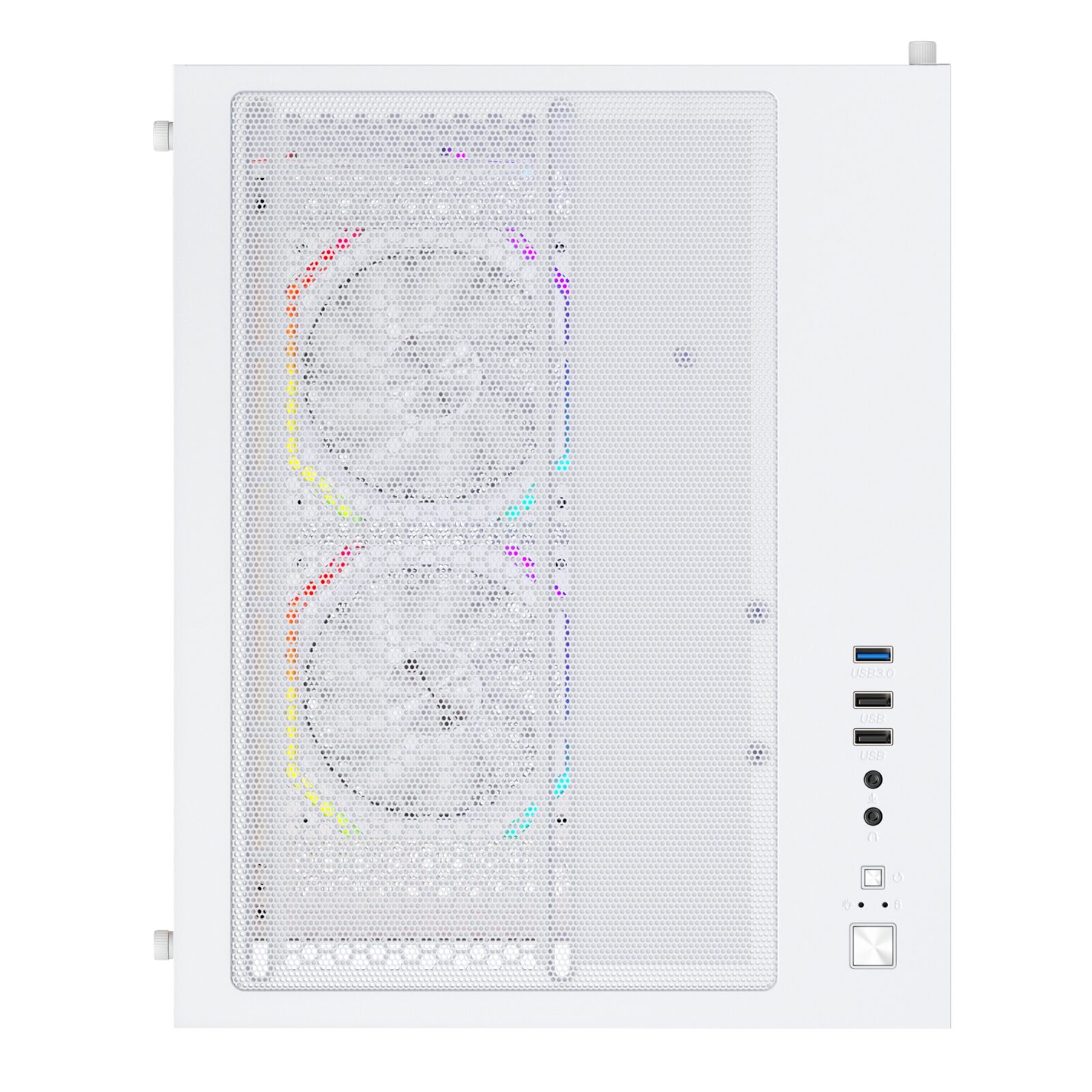 Carcasa 1stPLAYER® Gaming BV5-wh, 5 ventilatoare aRGB plus PWM, Micro-ATX, telecomanda, alb - imagine 5