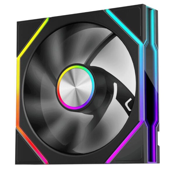 Ventilator 1stPlayer® aRGB FG7-BK, control turatie, 120x120x25 mm silent, rulment hydraulic, 3pin(ARGB)+4PIN(PWM), negru