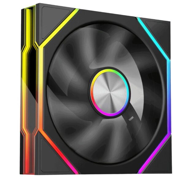 Ventilator 1stPlayer® aRGB FG7-BK, control turatie, 120x120x25 mm silent, rulment hydraulic, 3pin(ARGB)+4PIN(PWM), negru