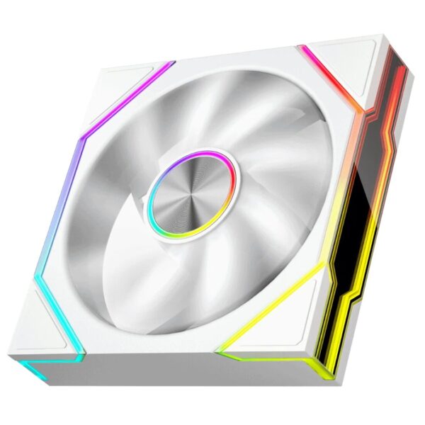 Ventilator 1stPlayer® aRGB FG7-WH, control turatie, 120x120x25 mm silent, rulment hydraulic, 3pin(ARGB)+4PIN(PWM), alb