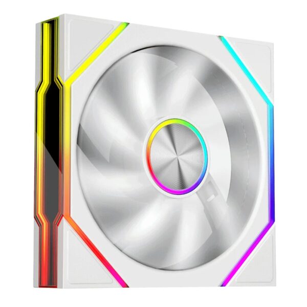 Ventilator 1stPlayer® aRGB FG7-WH, control turatie, 120x120x25 mm silent, rulment hydraulic, 3pin(ARGB)+4PIN(PWM), alb