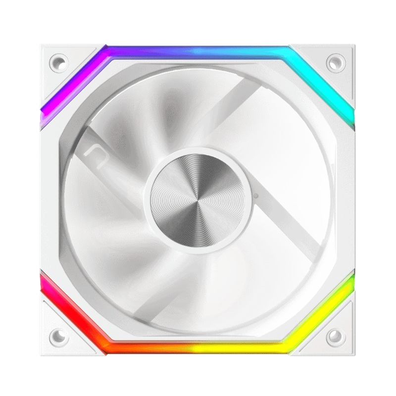 Ventilator 1stPlayer® aRGB FH7-WH, control turatie, 120x120x25 mm silent, rulment hydraulic, 3pin(ARGB)+4PIN(PWM), alb - imagine 3