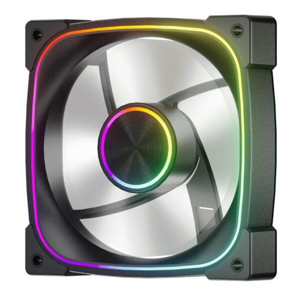 Ventilator 1stPlayer® aRGB FN7R-BK reverse, control turatie, 120x120x25 mm silent, rulment hydraulic, 3pin(ARGB)+4PIN(PWM), negru