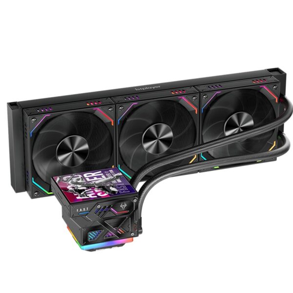 Cooler Procesor 1stPLAYER FT 360E-bk FAST aRGB, display personalizabil, compatibil AMD si Intel, negru