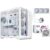 Pachet promo: 1stPLAYER® Carcasa Gaming RT7-wh, afisaj digital, 4 ventilatoare aRGB infinity efect, telecomanda, ATX, Cooler Procesor X-Starship 360E-wh, display IPS de 2,4 inches, aRGB, Sursa PC 850W, 80 PLUS® Gold, Full Modular, ATX 3.1, PCIe 5.1, MES ID, NGDP HA-850BA4-Wh, alb