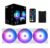Set 3 Ventilatoare 1stPlayer® COMBO CC-w ARGB, controller si telecomanda, alb