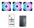Set 3 ventilatoare 1stPlayer® Combo M1-D-bk aRGB, controller si telecomanda, culoare neagra