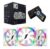 Set 3 Ventilatoare 1stPlayer® COMBO M3-wh Firemoon, aRGB, controller si telecomanda, alb