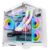 Carcasa 1stPLAYER® Gaming MV5-TP-Fan-wh, Micro-ATX, 5 ventilatoare ARGB, telecomanda, alb